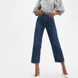Levi’s ribcage straight cropped jean
